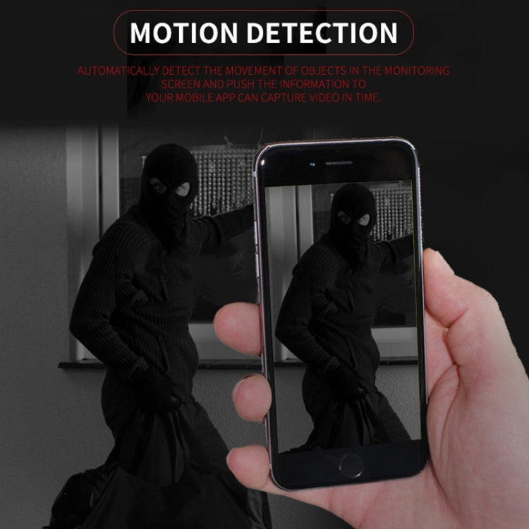 W18 1080P HD WiFi Smart Mini Security Camera, Support 155 Degrees Wide Angle & Motion Detection & Infrared Night Vision & TF Card