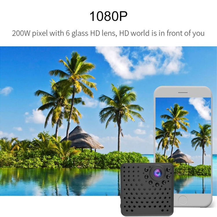 W18 1080P HD WiFi Smart Mini Security Camera, Support 155 Degrees Wide Angle & Motion Detection & Infrared Night Vision & TF Card