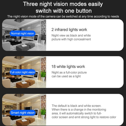 Q20 Outdoor Mobile Phone Remotely Rotate Wireless WiFi HD Camera, Support Three Modes of Night Vision & Motion Detection Video / Alarm & Recording, UK Plug