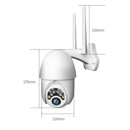Q10 Outdoor Mobile Phone Remotely Rotate Wireless WiFi 10 Lights IR Night Vision HD Camera, Support Motion Detection Video / Alarm & Recording, UK Plug, Q10 IR Night Vision