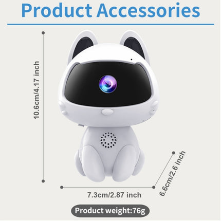 K9 Cute Pets Smart Home Camera, Support Night Vision & Two-way Voice & Motion Detection