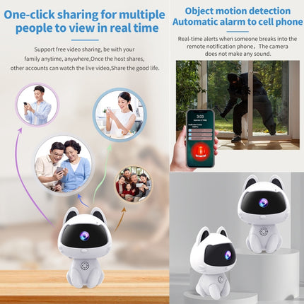 K9 Cute Pets Smart Home Camera, Support Night Vision & Two-way Voice & Motion Detection