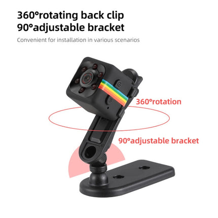 SQ11 Mini DV HD 960P 6 LEDs Sport Recorder Camera with Holder, Support Monitor Detection & IR Night Vision & TF Card