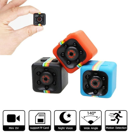 SQ11 Mini DV HD 480P 6 LEDs Sport Recorder Camera with Holder, Support Monitor Detection & IR Night Vision & TF Card