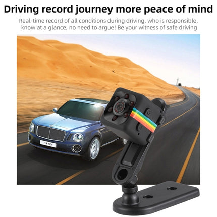 SQ11 Mini DV HD 480P 6 LEDs Sport Recorder Camera with Holder, Support Monitor Detection & IR Night Vision & TF Card