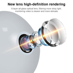 DP3 1.3 Megapixel Panoramic Universal Light Bulb Camera Mobile Phone Remote Installation Home Network HD Monitoring