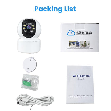 A10 Mini 360 PTZ WiFi Surveillance Camera Smart Home IP Camera  Night Vision Baby Monitor, A10