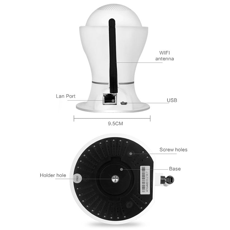 Anpwoo Hercules GM8135+SC2145 1080P HD WiFi IP Camera, Support Motion Detection & Infrared Night Vision & TF Card(Max 128GB)
