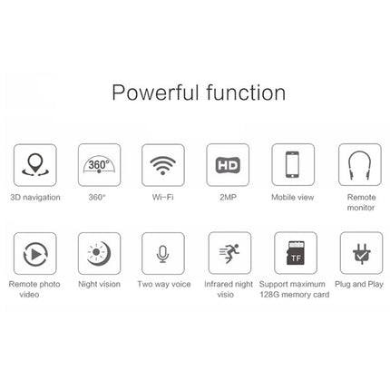 Anpwoo Hercules GM8135+SC2145 1080P HD WiFi IP Camera, Support Motion Detection & Infrared Night Vision & TF Card(Max 128GB)