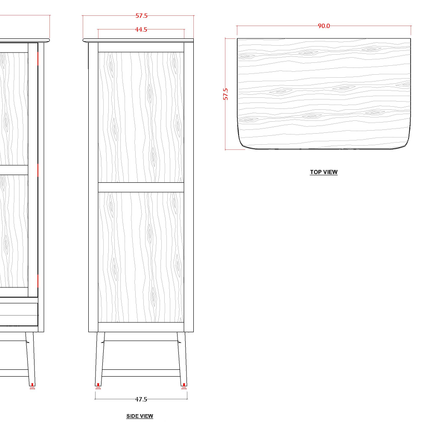 Norway Dark Walnut Wardrobe