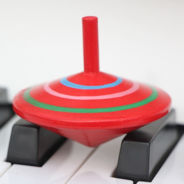 Parent-child DIY Puzzle Toy Mini Wooden Rotating Gyro, Size: 6*6cm, Rotating Gyro