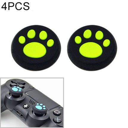 4 PCS Cute Cat Paw Silicone Protective Cover for PS4 / PS3 / PS2 / XBOX360 / XBOXONE / WIIU Gamepad Joystick