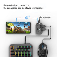 GAMWING MIX Portable Bluetooth 4.0 Keyboard Mouse Converter Eating Chicken Game Auxiliary Tool, MIX