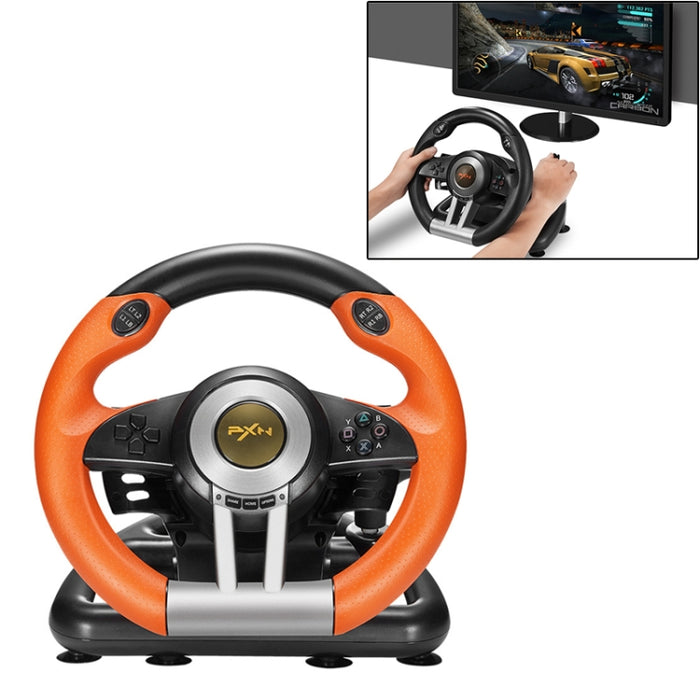 PXN-V3 Racing Steering Wheel for PC, PS3, PS4, Xbox One & Switch