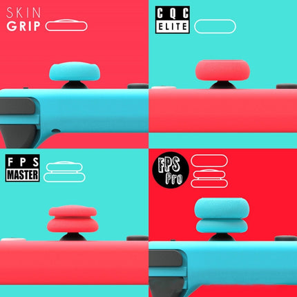 Left + Right Gamepad Rocker Cap Button Cover for Switch, For Switch(Red), For Switch(Black), For Switch(Blue + Magenta)