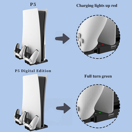 iplay HBP-269 For PS5 De / UHD Charging Stand Vertical Base Holder With Handle Charger, iPega HBP-269