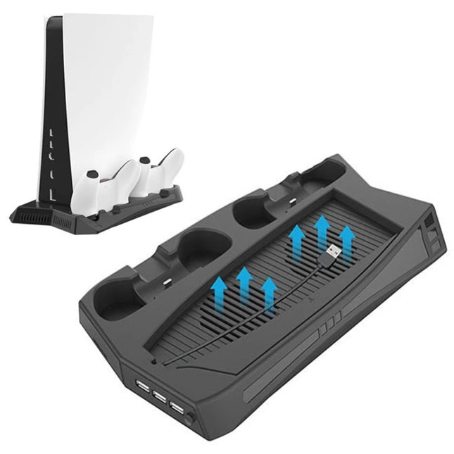 KJH P5-010 PS5 Vertical Charging Stand with Cooling Fans