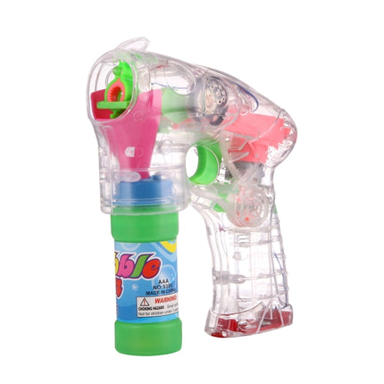 Electric Transparent Toy Bubble Gun, Bubble Liquid Not Included, Electric Transparent Toy Bubble Gun