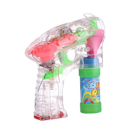 Electric Transparent Toy Bubble Gun, Bubble Liquid Not Included, Electric Transparent Toy Bubble Gun