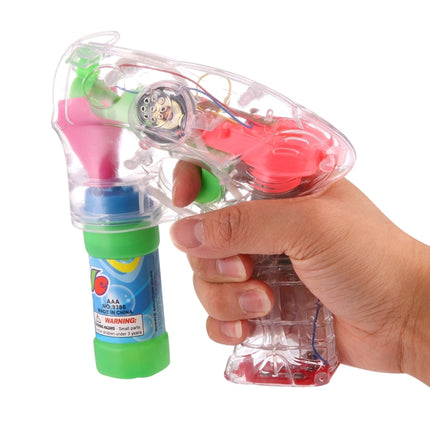 Electric Transparent Toy Bubble Gun, Bubble Liquid Not Included, Electric Transparent Toy Bubble Gun