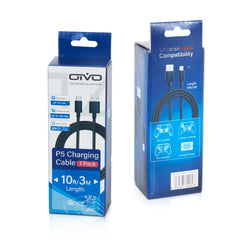 OIVO IV-P5229 3m 1A USB Type-C Charging Data Cable for PS5 / Switch Pro / Xbox Series, IV-P5229