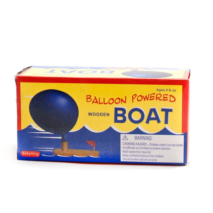 Baby Toys Wooden Balloon Boat Balloon Powered Boat Child Wooden Bath Toys, Wooden Balloon Boat