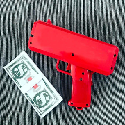 Cash Cannon Rain Money Gun Stress Reducer Anti-Anxiety Toy Christmas Gift Toys for Children & Adults Fun Toy with Indicator Light