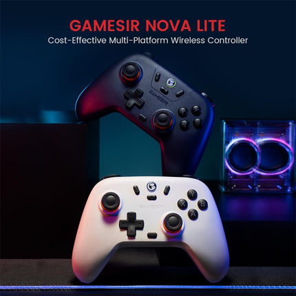 GameSir Nova Lite PC T4N Lite Bluetooth Wireless Gamepad Game Controller für Nintendo Switch, Nova Lite Dunkelviolett, Nova Lite Weiß