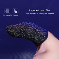 10 PCS Nylon + Conductive Fiber Non-slip Sweat-proof Mobile Phone Game Touch Screen Finger Cover for Thumb / Index Finger