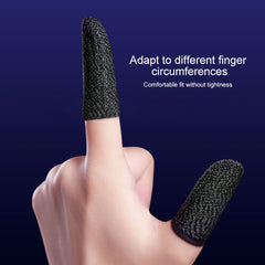 10 PCS Nylon + Conductive Fiber Non-slip Sweat-proof Mobile Phone Game Touch Screen Finger Cover for Thumb / Index Finger