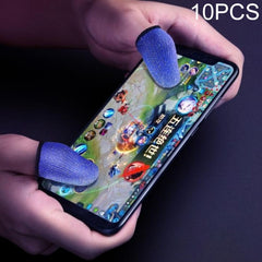 10 PCS Nylon + Conductive Fiber Non-slip Sweat-proof Mobile Phone Game Touch Screen Finger Cover for Thumb / Index Finger