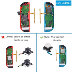 Game Console 3D Left Right Interoperability Rocker Remote Sensing Joystick for Nintendo Switch / Switch Lite, Joystick(White)