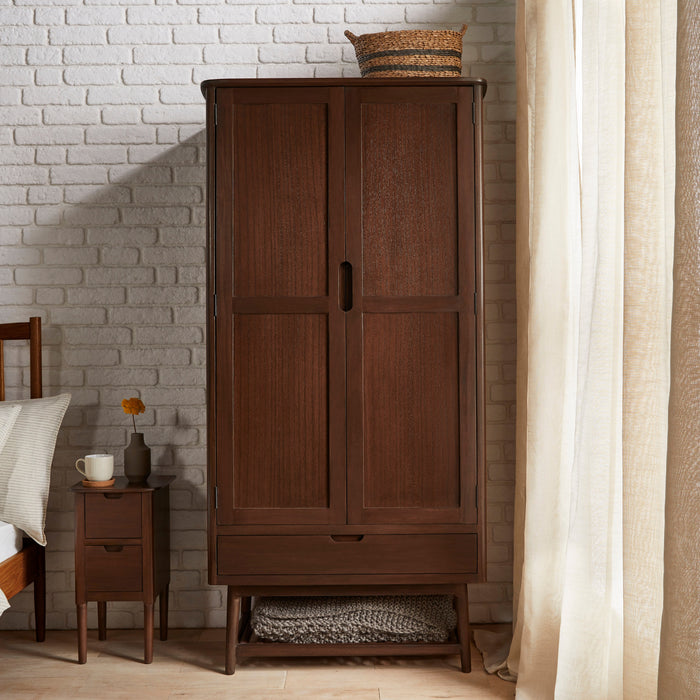 Norway Dark Walnut Wardrobe
