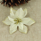 Gold / 15cm Golden Edge Flower / 1pc