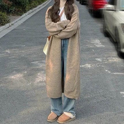 Loose Large Knitted Cardigan Women's Sweater