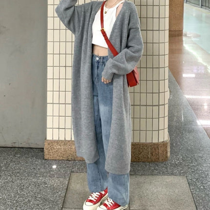 Loose Large Knitted Cardigan Women's Sweater