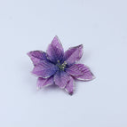 Purple / 15cm Golden Edge Flower / 1pc