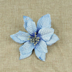 Blue / 15cm Golden Edge Flower / 1pc