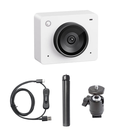 Meet 2 AI 4K Webcam with Auto Framing for Streaming & Video Calls Table-Top Compact Combo Bundle