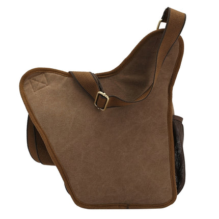 KAUKKO FH03 Retro Style Men Canvas Crossbody Bag Messenger Bag Outdoors Hiking Camping Bag, Size: 26 x 21 x 9 cm