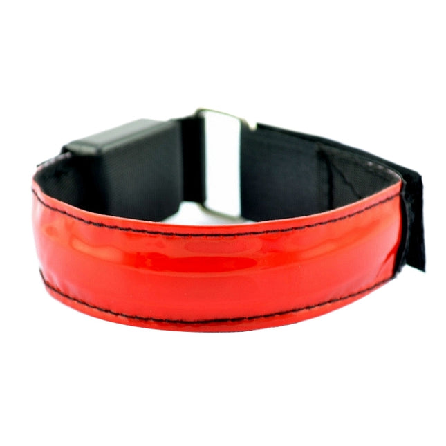 LED Flash Safety Reflective Nylon Light Rechargeable Sports Wrist Belt, Rechargeable Red, Rechargeable Yellow, Rechargeable Green, Rechargeable Blue