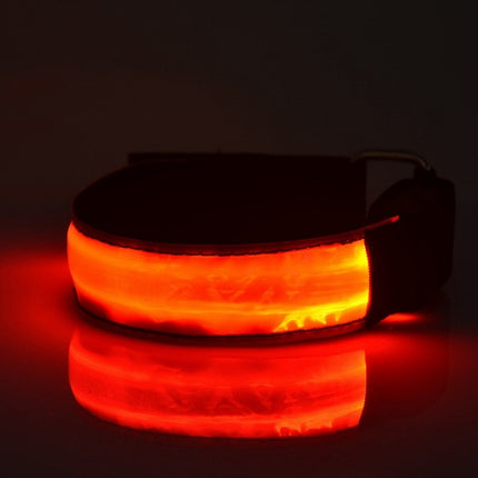 LED Flash Safety Reflective Nylon Light Rechargeable Sports Wrist Belt, Rechargeable Red, Rechargeable Yellow, Rechargeable Green, Rechargeable Blue
