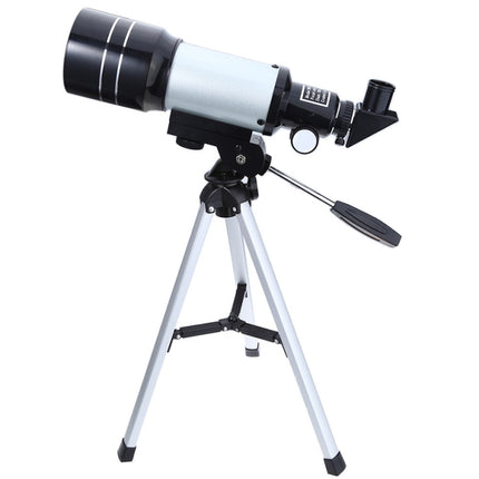 F30070M Portable Professional High Definition High Times Espace Astronomical Telescope Spotting Scope with Tripod(Silver)