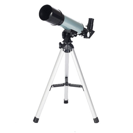 F36050 Portable Professional High Definition High Times Espace Astronomical Telescope Spotting Scope with Aluminum Alloy Tripod(Silver), F36050