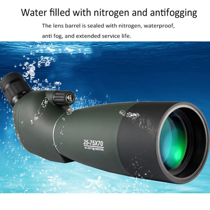 Maifeng 25-75x70 Professional High Definition High Times Outdoor Zoom Monocular Astronomical Telescope, 75x70