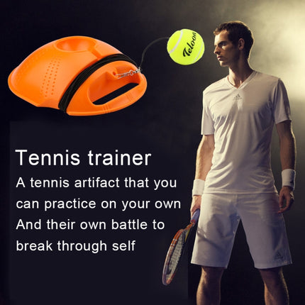 Tennis Trainer Set Rebound Baseboard Self-study Practice Training Tool Equipment Sport Exercise with Ball for Beginner, Random Color Delivery, Tennis Trainer