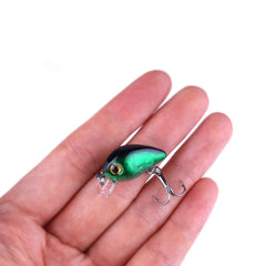 HENGJIA 10 PCS 3cm/1.5g Luya Rock Fishing Lures Bait Bionic Kit with Plastic Box, Box014