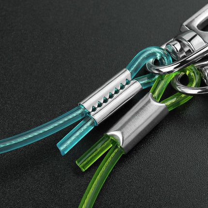 Outdoor Multi-functional Anti-lost Keychain TPU Spring Lanyard, Length: 32cm