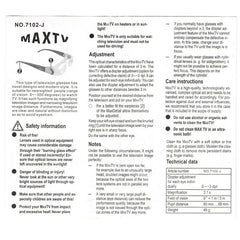 7012J 2.1X TV Magnification Glasses for Myopia People (Range of Vision: 0 to -300 Degrees)