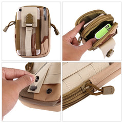Stylish Multifunctional Outdoor Sports Running Hiking Riding Travelling Waist Bag Phone Camera Protective Case Card Pocket Wallet with Belt Bandage Binding Tape